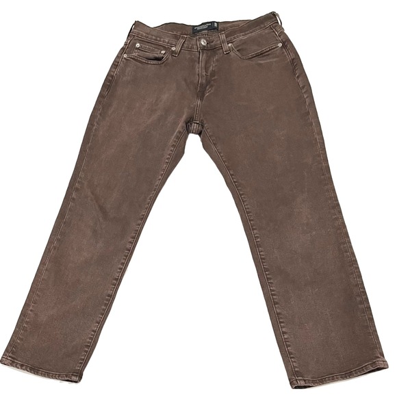 Abercrombie & Fitch Other - Abercrombie & Fitch Mens 29x30 Signature Stretch Athletic Straight Brown Jeans